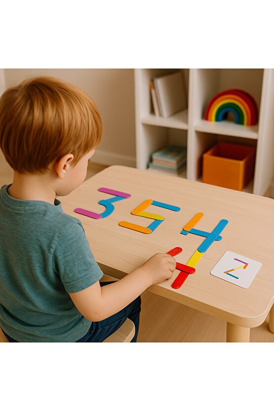 Renkli Sayı Stikleri – Eğlenceli Matematik Oyunu!