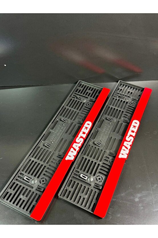 Wasted Temalı Araba Plakalığı - Siyah Plastik Plaka Tutucu
