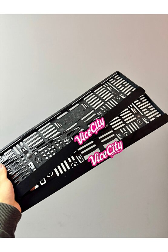 Retro Tarz! Vice City Pleksi Araç Plakalığı