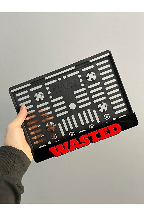 Wasted Yazılı Pleksi Plakalık