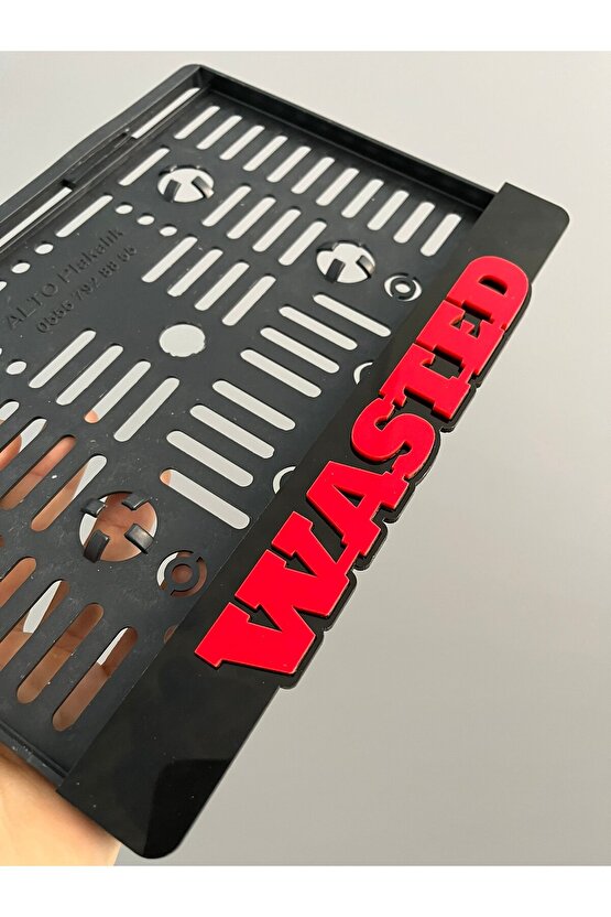 Wasted Yazılı Pleksi Plakalık
