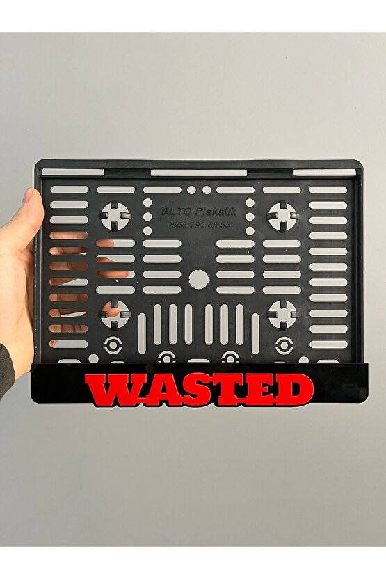 Wasted Yazılı Pleksi Plakalık