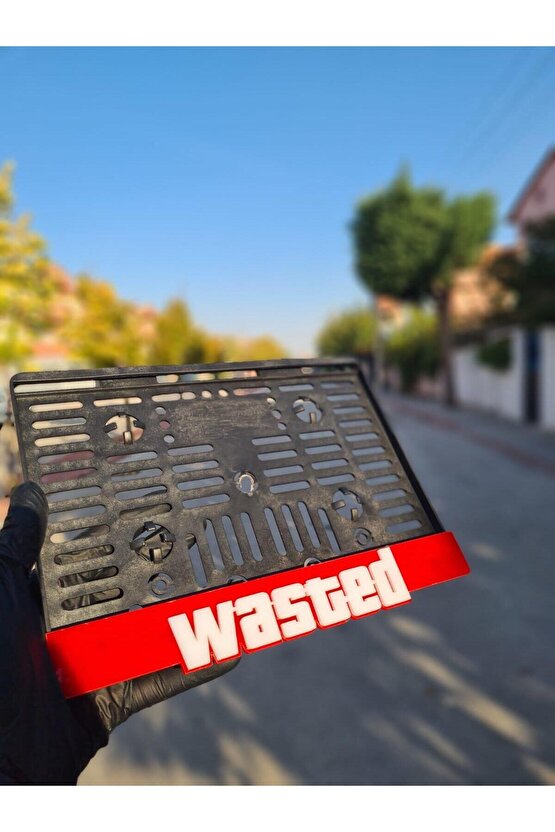 Wasted Yazılı Pleksi Plakalık