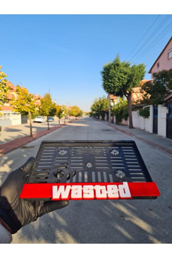 Wasted Yazılı Pleksi Plakalık