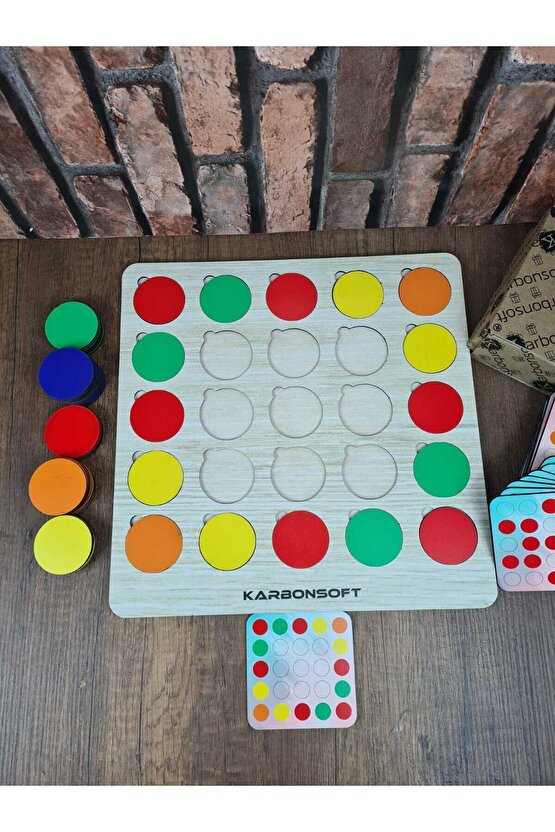 Montessori Egitici Ahsap Oyuncak, Egitici Kutu Oyunu, Ahsap Esleme Oyuncagı, Renk Esleme-Bulmaca