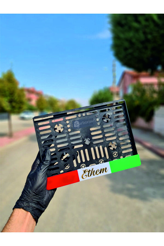 Kişiye Özel İsimli İtalik Motor Plakalık