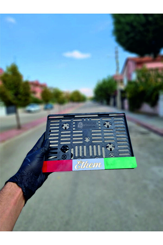 Kişiye Özel İsimli İtalik Motor Plakalık