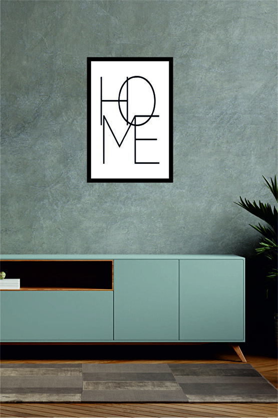 Home Yazılı Ahşap Mdf Çerçeve Görünümlü Mdf