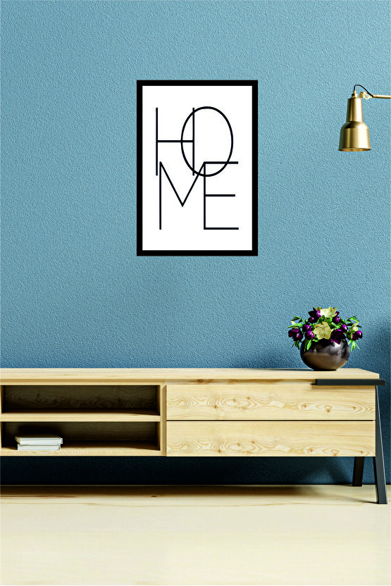 Home Yazılı Ahşap Mdf Çerçeve Görünümlü Mdf