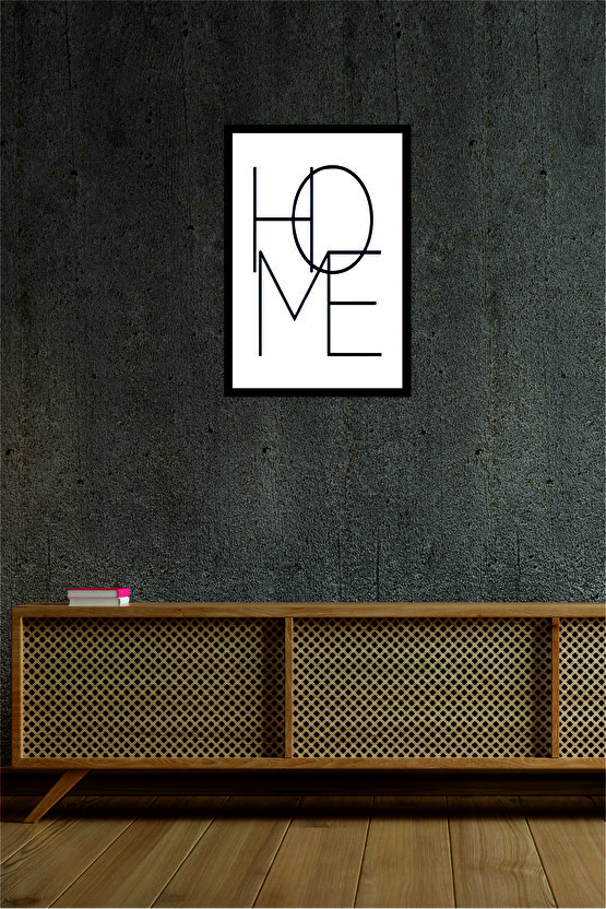 Home Yazılı Ahşap Mdf Çerçeve Görünümlü Mdf