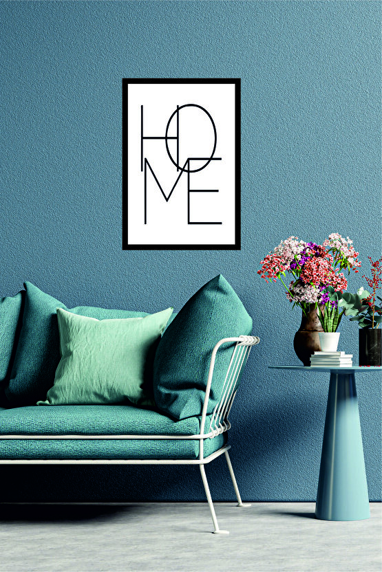 Home Yazılı Ahşap Mdf Çerçeve Görünümlü Mdf