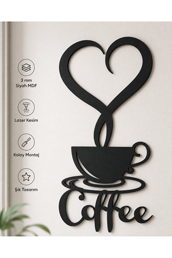 Coffe yazılı duvar dekoru