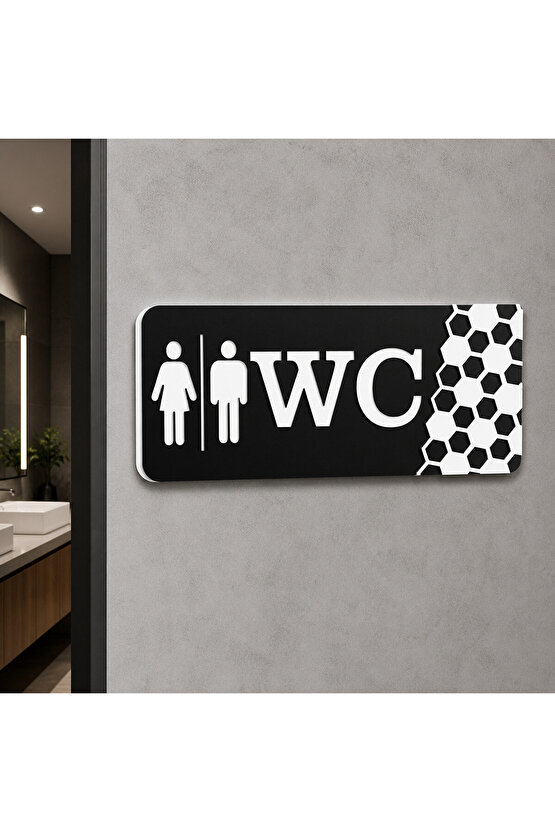 Dekoratif Wc Yönlendirme Tabelası