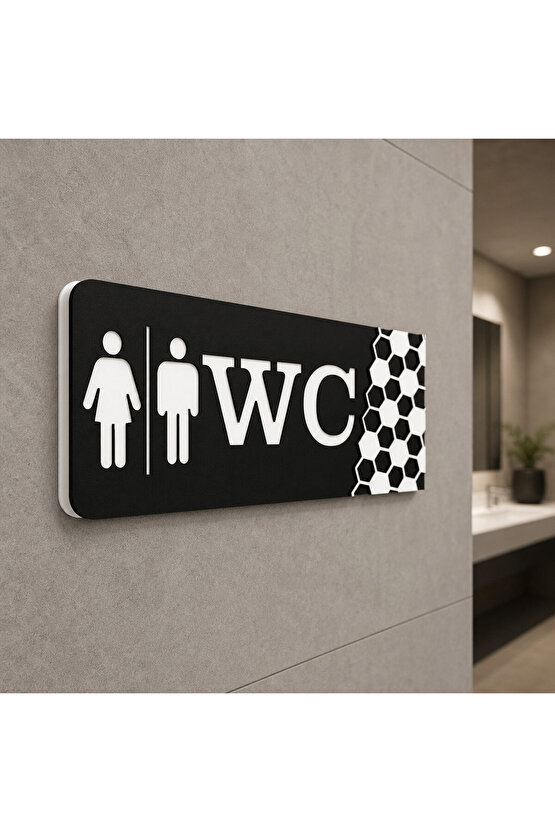 Dekoratif Wc Yönlendirme Tabelası