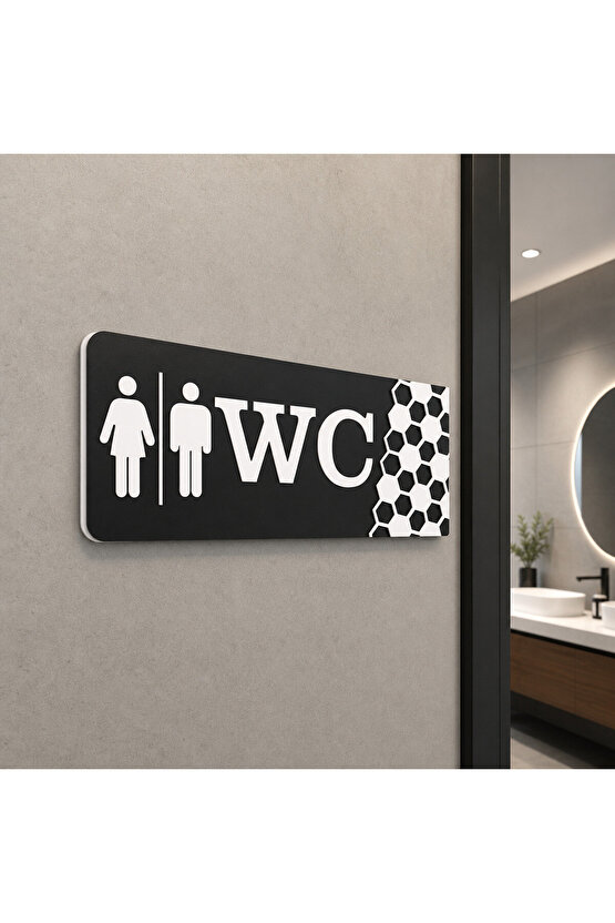 Dekoratif Wc Yönlendirme Tabelası