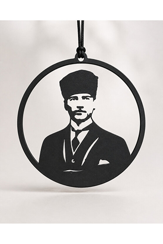 Araba Süsü Ahşap Mustafa Kemal Atatürk Dikiz Aynası Süsü