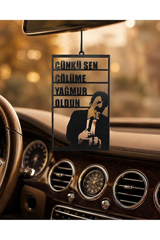 Araba Süsü Ahşap Müslüm Gürses Dikiz Aynası Süsü Hediyelik Eşya Oto Aksesuar