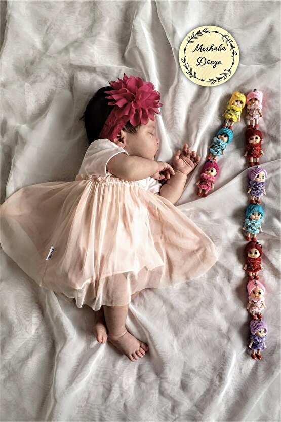 Yeni Doğan Bebekler Için Ahşap Yuvarlak Fotoğraf Dekoru Ahşap Bebek Anı Kartı