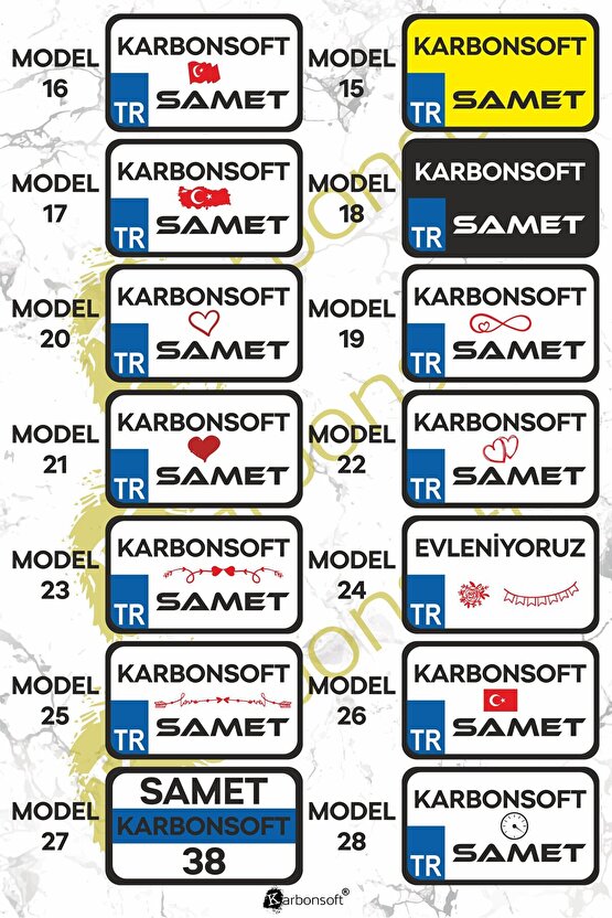Kişiye Özel Ahşap Dekor Plaka, Bisiklet Plaka, Isimli Plaka, Cam Önü Plakası, Aksesuar Plaka
