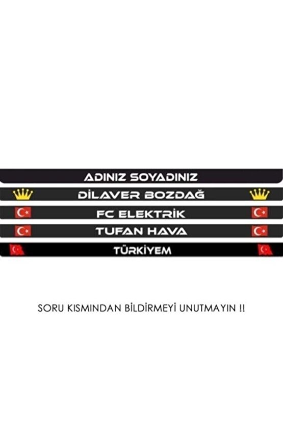 Kişiye Özel Isimli Kabartmalı Plakalık Takımı Plaka Altlığı Çerçevesi (2 Adet)