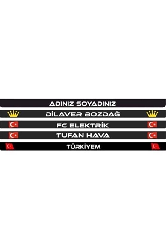 Kişiye Özel Isimli Kabartmalı Plakalık Takımı Plaka Altlığı Çerçevesi (2 Adet)