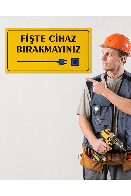 Prize Takılı Cihaz Bırakmayınız Uyarı Levhası