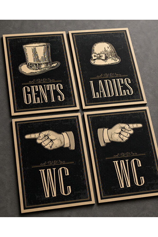 İş Yerleri, Ev Ve Mekanlar İçin Gents Ladies Ve Wc Tabelası