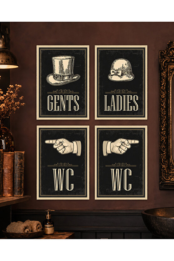 İş Yerleri, Ev Ve Mekanlar İçin Gents Ladies Ve Wc Tabelası