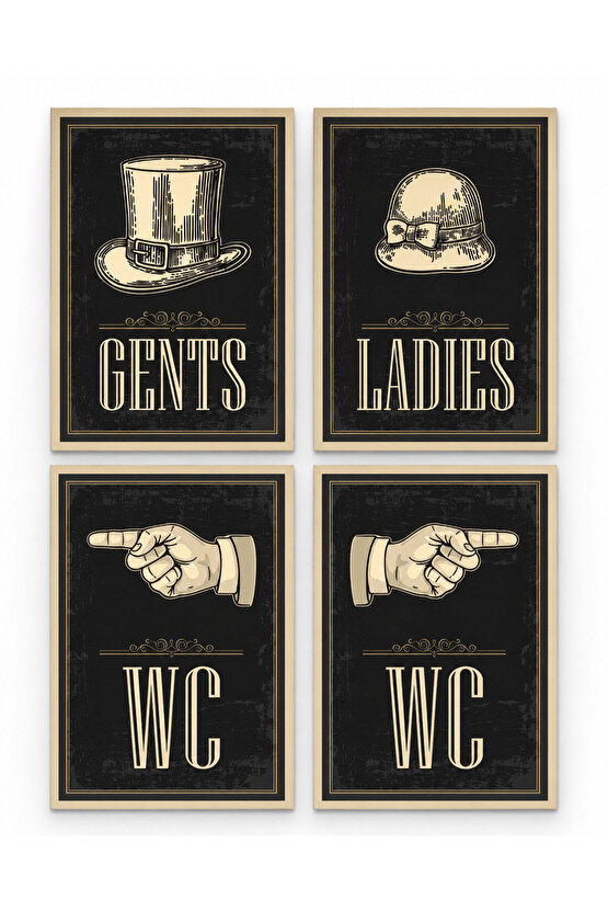 İş Yerleri, Ev Ve Mekanlar İçin Gents Ladies Ve Wc Tabelası