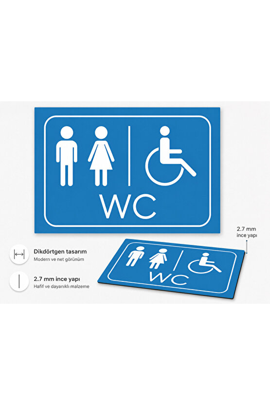 Wc Tuvalet Tabelası Kapı Ve Duvar Yönlendirme Tabelası