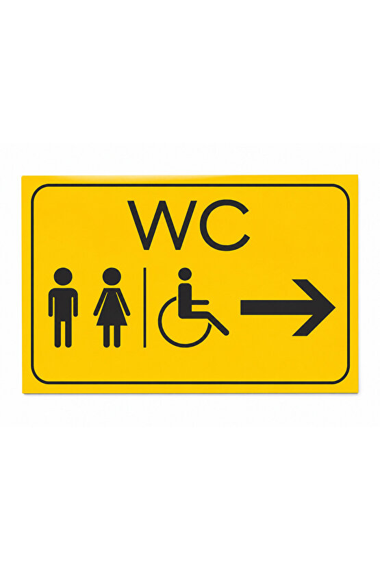 Wc Tuvalet Tabelası Kapı Yönlendirme
