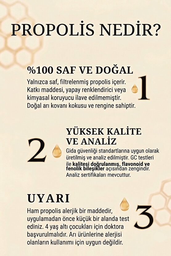 Harbee Su Bazlı %15 Ham Propolis Damla 20ml