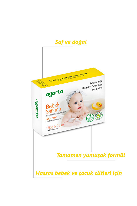 Agarta Doğal Çocuk Diş Macunu 75ml + Doğal Bebek Sabunu 150gr