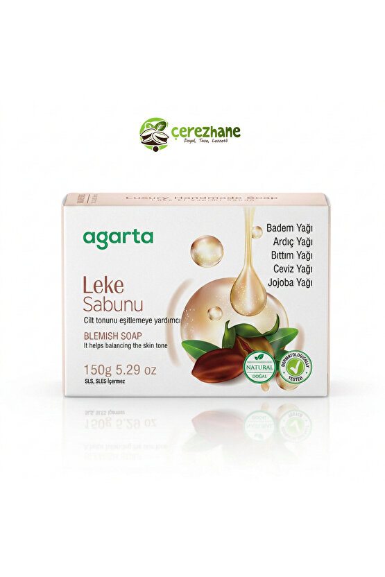 Agarta Lekeli Ciltler Için Üretilmiş Özel El Yapımı Doğal Sabun 150 gr