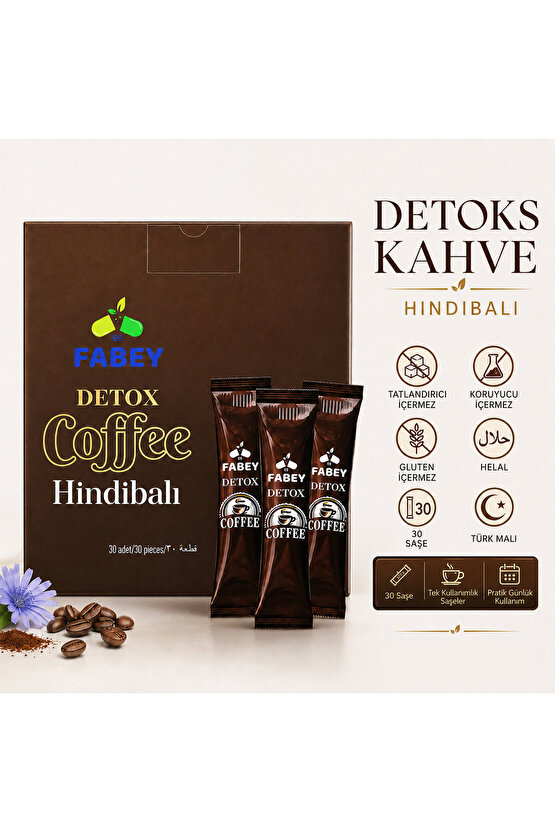 Detox Coffee Hindibalı Kahve 30 Saşe 120 g