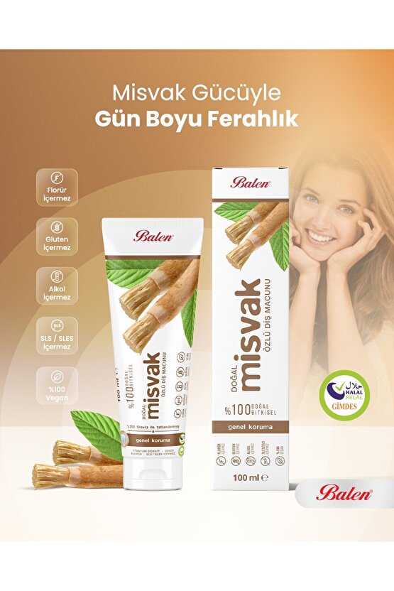 Doğal Misvak Özlü Diş Macunu * 100 ML