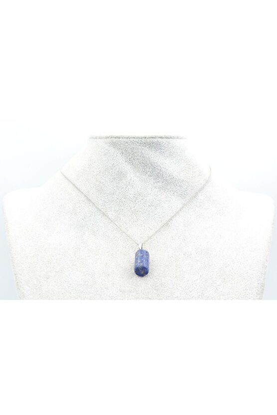 Hakiki Doğal Lapis Lazuli Taşı Kolye Ucu