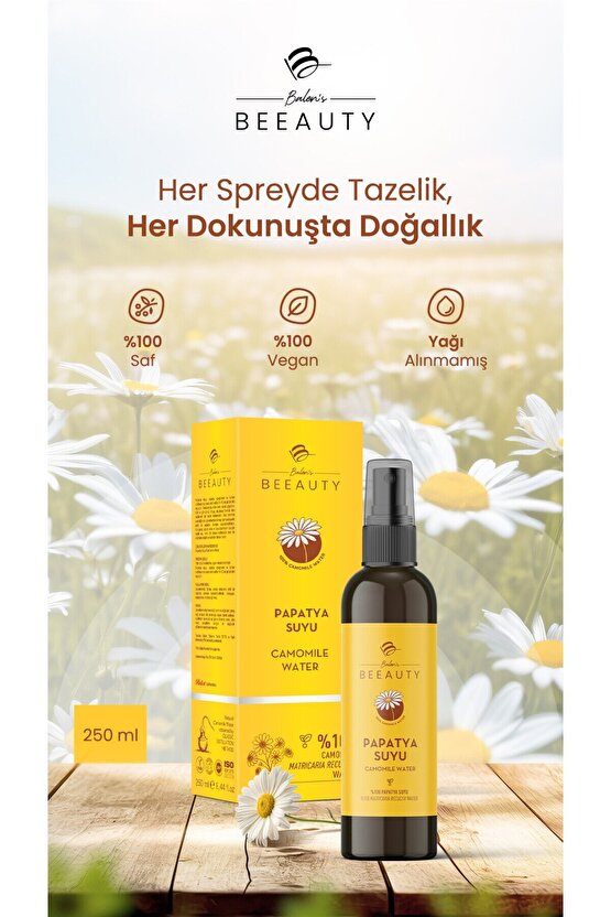 SAF PAPATYA HİDROSOLÜ * 250 ML