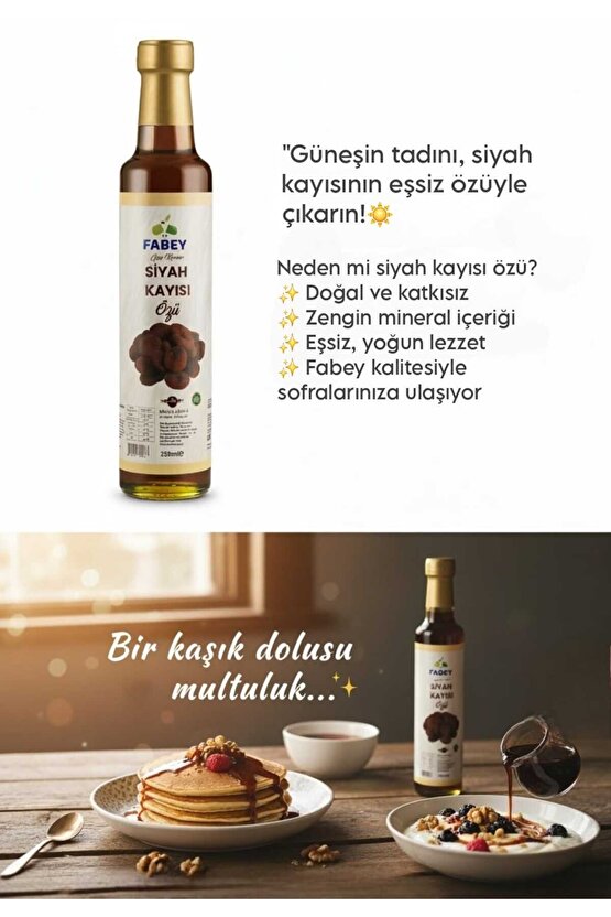 Siyah Kayısı Özü 250ml