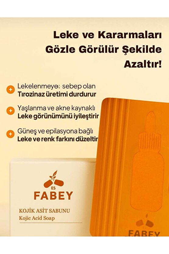 Kojic Asit Sabunu, Zerdeçal Ve Kojik Asit Etkisi Ile Leke Karşıtı Şeffaf Kojik Asit Sabunu