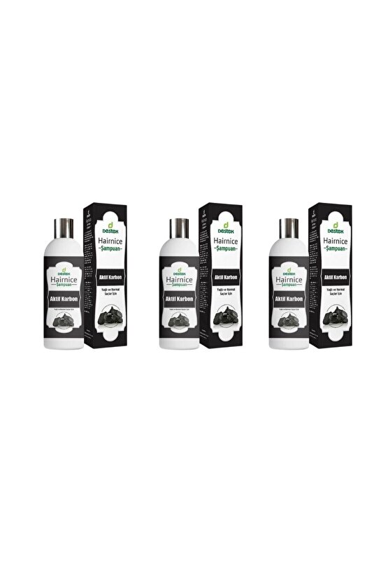 HAIRNICE AKTİF KARBON ŞAMPUAN 330 ML 3 ADET