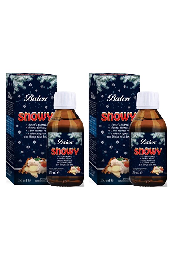 Snowy Zencefil Ekstresi, Ihlamur Ekstresi, Kekik Ekstresi Ve C Vitamini Içeren Sıvı X 2 Adet