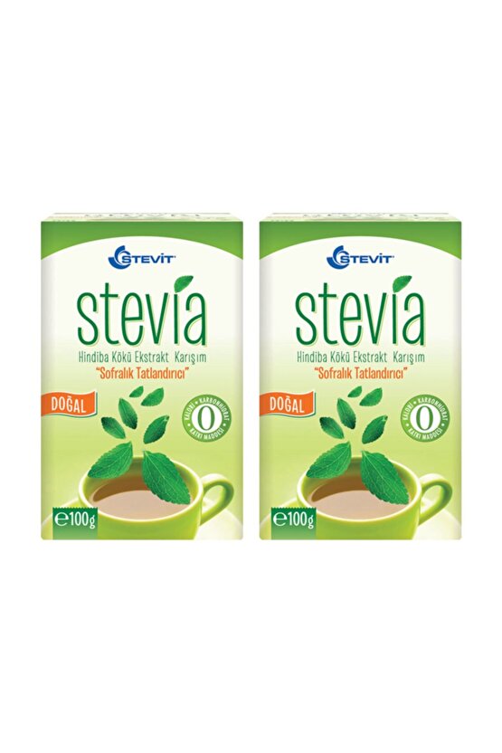 Stevit Stevia & Hindiba Kökü Ekstraktı 100 gr X 2 Adet