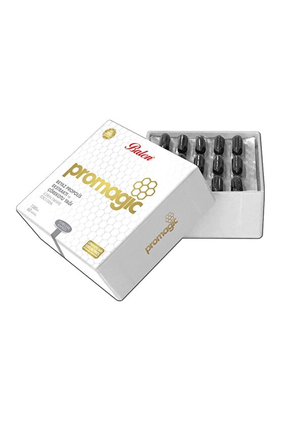 Promagic Çörekotu Yağı Beyaz Propolis 60 Kapsül X 3 Adet