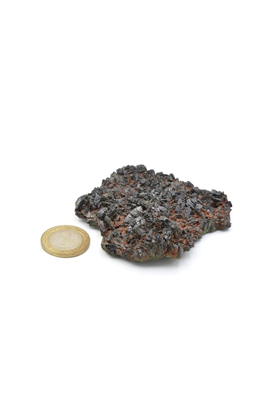 Hakiki Doğal Epidotlu Kuvars Taşı Kaya Parçası 125 Gram