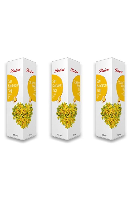 Sarı Kantaron Yağı (MASERASYON) 250 ml 3 Adet