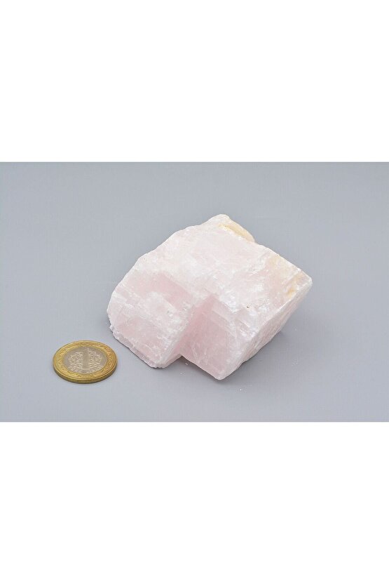 Hakiki Doğal Pembe Kalsit Taşı Kaya Parçası 327 Gram