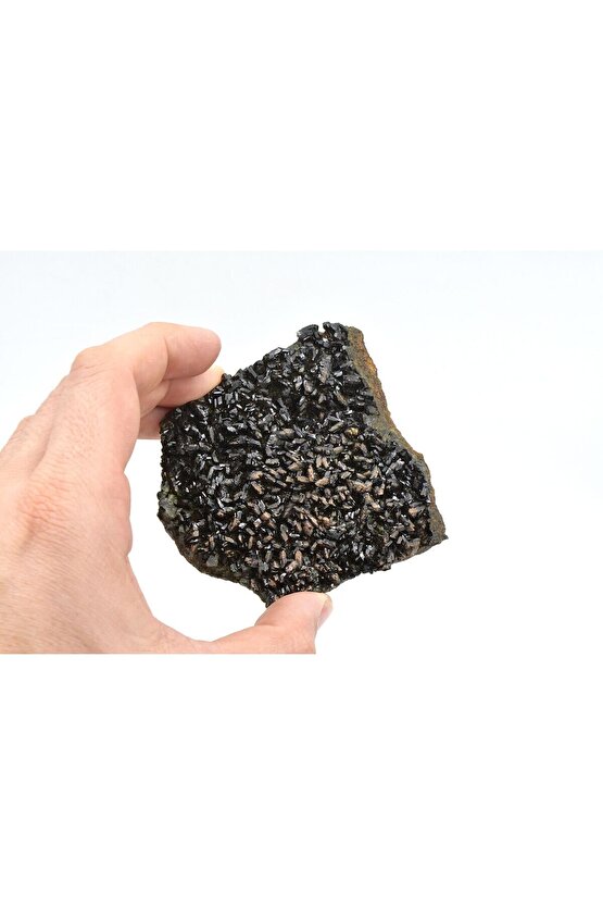 Hakiki Doğal Epidotlu Kuvars Taşı Kaya Parçası 203 Gram