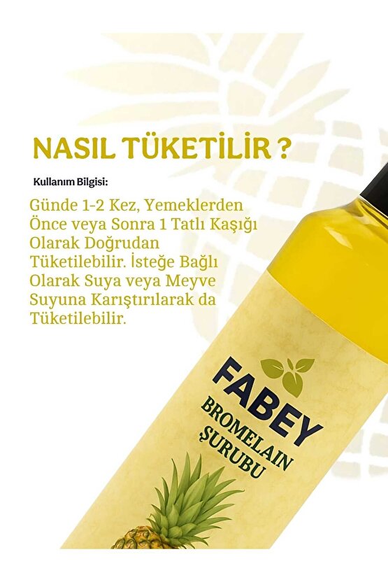 Bromelain Ananas İçeren Şurubu 250ml