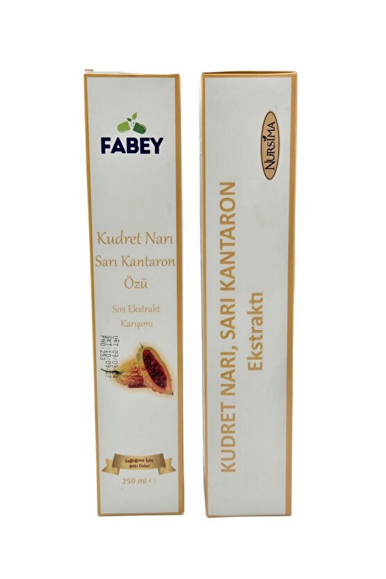 Kudret Narı & Sarı Kantaron Özü Sıvı Ekstrakt Karışımı 250ml x2 Adet